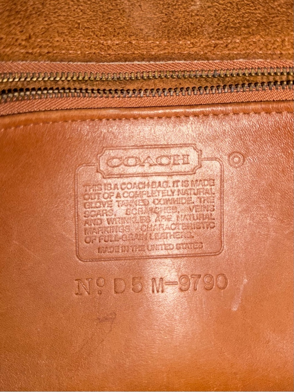 Coach Brown Leather Crossbody Bag with Gold Turn-Lock - Picture 12 of 12